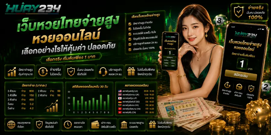 เว็บหวยไทยจ่ายสูง หวยออนไลน์ เลือกอย่างไรให้คุ้มค่าปลอดภัย