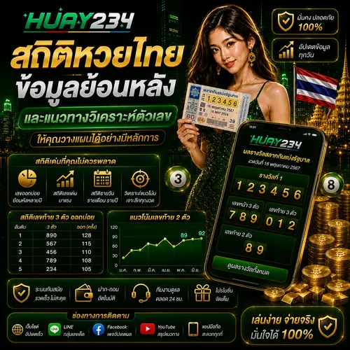 สถิติหวยไทย ข้อมูลย้อนหลังและแนวทางวิเคราะห์ตัวเลข