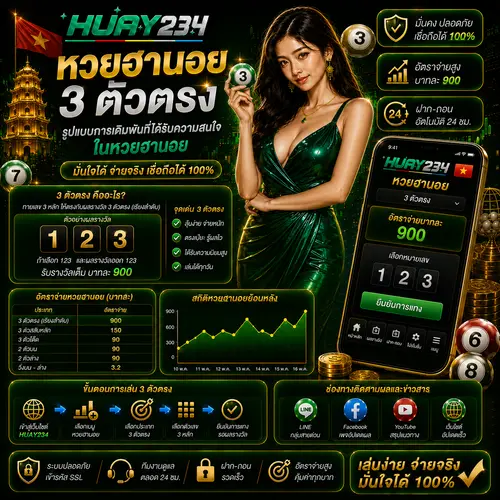 หวยฮานอย 3 ตัวตรง รูปแบบการเดิมพันที่ได้รับความสนใจในหวยฮานอย