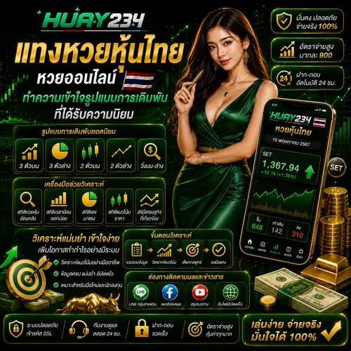 แทงหวยหุ้นไทย หวยออนไลน์ ทำความเข้าใจรูปแบบการเดิมพันที่ได้รับความนิยม